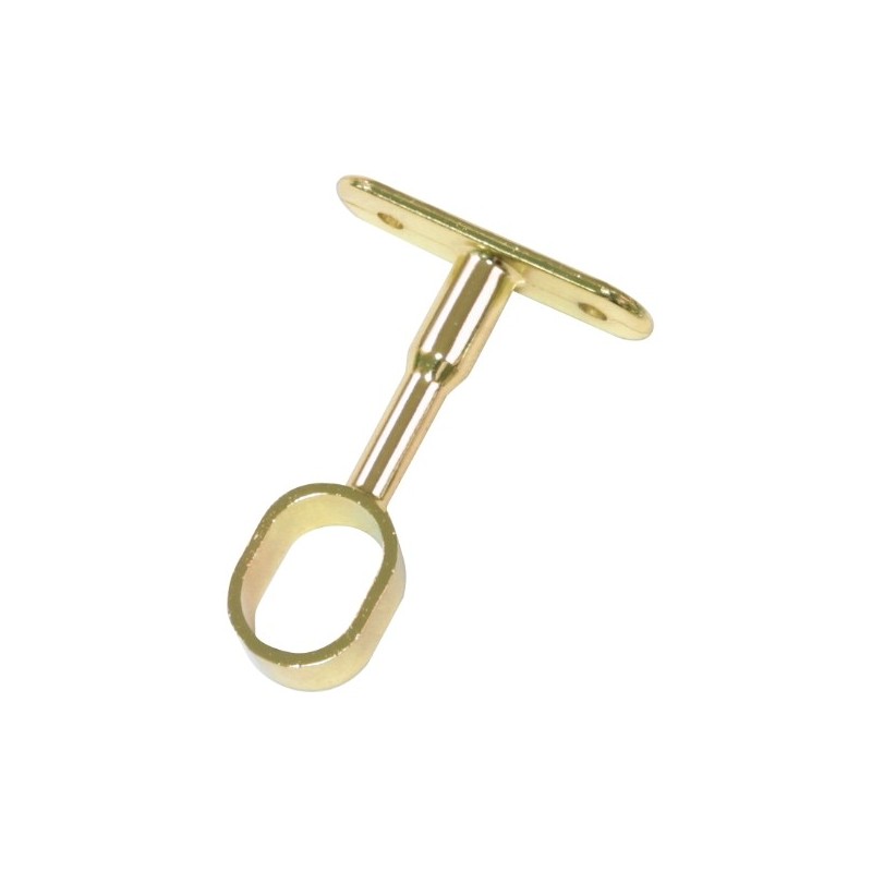 AMIG 22686  
 Soporte tubo armario 13  
 25 x 15 x 72 mm  
 Zamak  
 Latonado barnizado