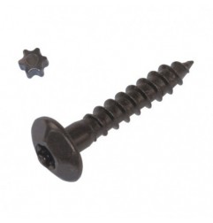 AMIG 22687  
 Tirafondo inviolable 7000  
 M7 x 40 mm  
 Acero  
 Zincado negro