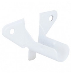 AMIG 22694  
 Soporte lateral 32  
 36 x 61 mm  
 Acero  
 Blanco