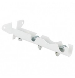 AMIG 22698  
 Soporte frente extensible doble 34  
 143-155 x 68 mm  
 Acero  
 Blanco