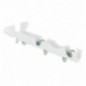 AMIG 22698  
 Soporte frente extensible doble 34  
 143-155 x 68 mm  
 Acero  
 Blanco