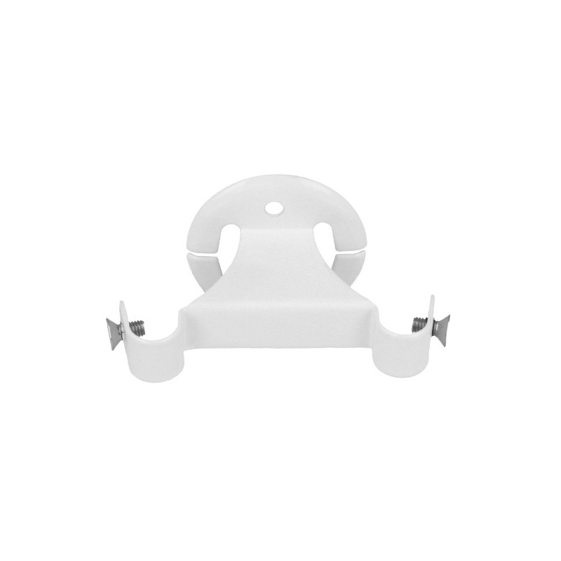 AMIG 22700  
 Soporte doble techo 35  
 65 x 45 mm  
 Acero  
 Blanco
