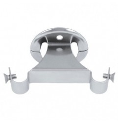 AMIG 22701  
 Soporte doble techo 35  
 65 x 45 mm  
 Acero  
 Cromado