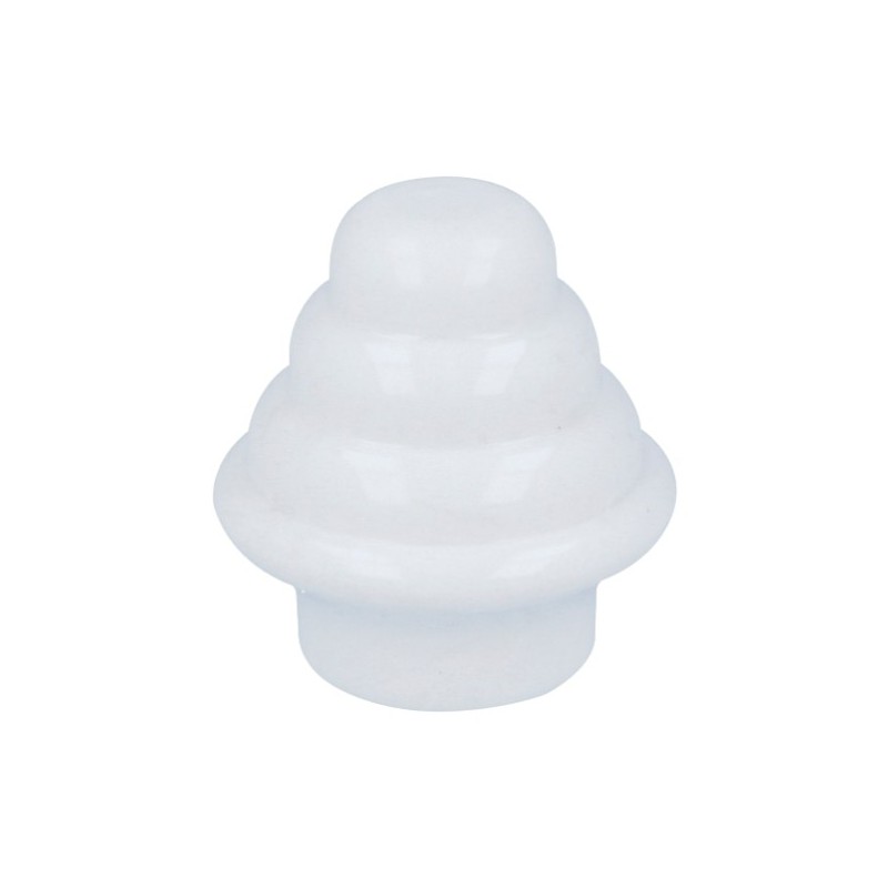 AMIG 22704  
 Terminal bellota 40  
 Ø25 x 26,5 mm  
 Plástico  
 Blanco