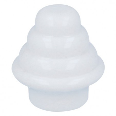 AMIG 22704  
 Terminal bellota 40  
 Ø25 x 26,5 mm  
 Plástico  
 Blanco