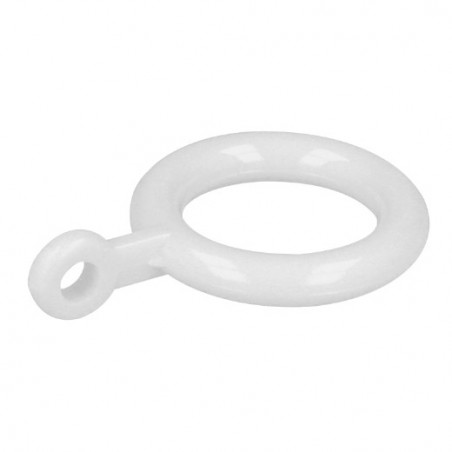 AMIG 22708  
 Anilla visillo 50  
 Ø20 mm  
 Plástico  
 Blanco
