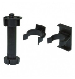 AMIG 22725  
 Kit pata cocina 9  
 Ø47 x 135/160 x Ø16 mm  
 Plástico  
 Negro