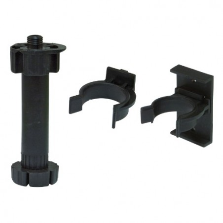 AMIG 22726  
 Kit pata cocina 9  
 Ø47 x 95/120 x Ø13 mm  
 Plástico  
 Negro