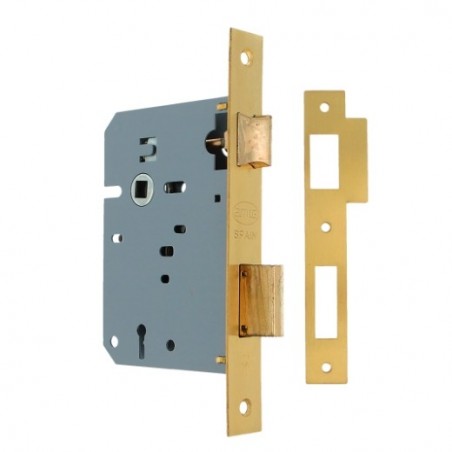 AMIG 22733  
 Cerradura 716  
 60 mm  
 Latón  
 Mate