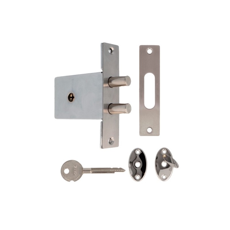 AMIG 22736  
 Cerradura 421  
 45 mm  
 Acero  
 Cromado brillo