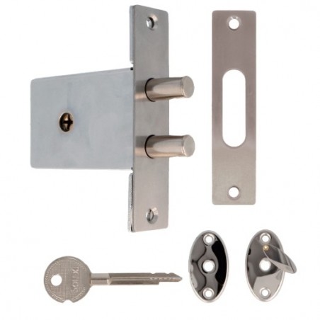 AMIG 22736  
 Cerradura 421  
 45 mm  
 Acero  
 Cromado brillo