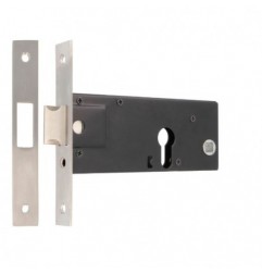 AMIG 22738  
 Cerradura 727  
 90 mm  
 Acero inoxidable  
 Mate