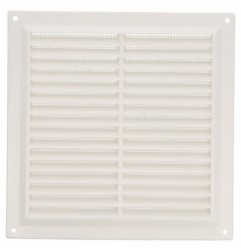 AMIG 23033  
 Rejilla ventilación con mosquitera 6  
 200 x 200 mm  
 ABS  
 Blanco