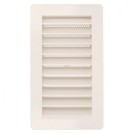 AMIG 23034  
 Rejilla ventilación autoblocante 7  
 200 x 140 mm  
 ABS  
 Blanco