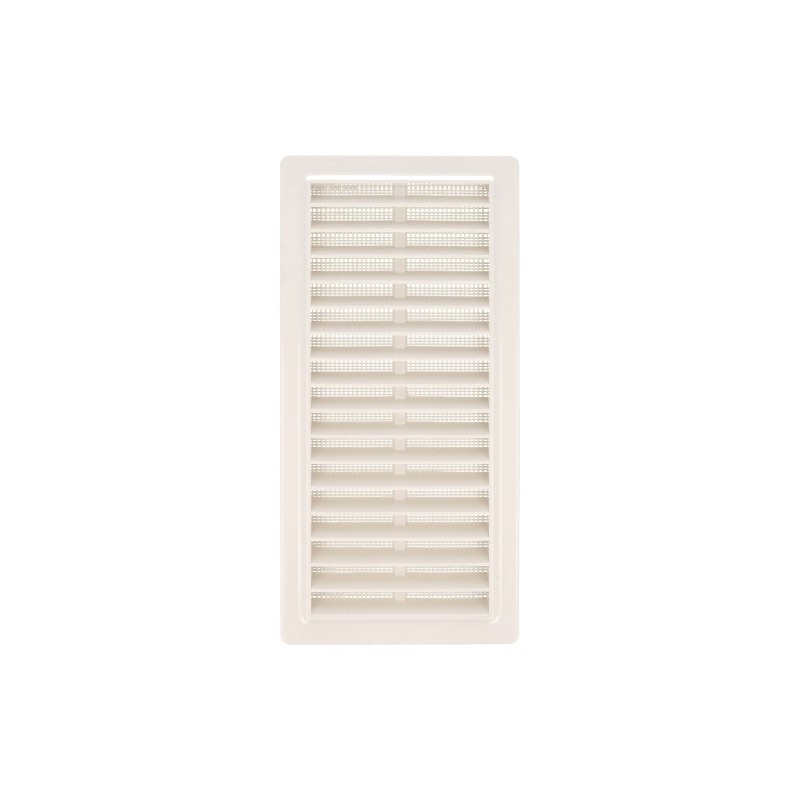 AMIG 23035  
 Rejilla ventilación autoblocante 8  
 250 x 120 mm  
 ABS  
 Blanco