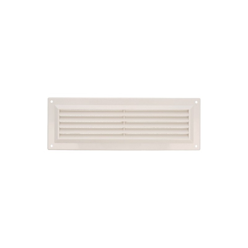 AMIG 23036  
 Rejilla ventilación autoblocante 9  
 260 x 90 mm  
 ABS  
 Blanco