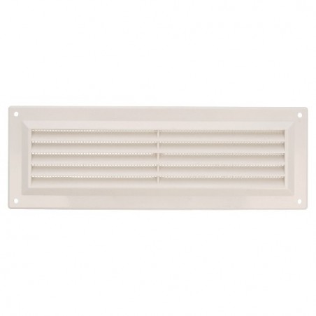 AMIG 23036  
 Rejilla ventilación autoblocante 9  
 260 x 90 mm  
 ABS  
 Blanco