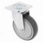 AMIG 23038  
 Rueda con pletina 2530  
 Ø100 mm  
 Goma  
 Gris