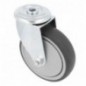 AMIG 23040  
 Rueda con agujero 2531  
 Ø100 mm  
 Goma  
 Gris