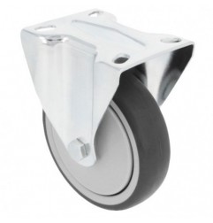 AMIG 23042  
 Rueda con pletina fija 2532  
 Ø100 mm  
 Goma  
 Gris