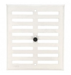 AMIG 23048  
 Rejilla ventilación 4  
 170 x 190 mm  
 Aluminio  
 Blanco