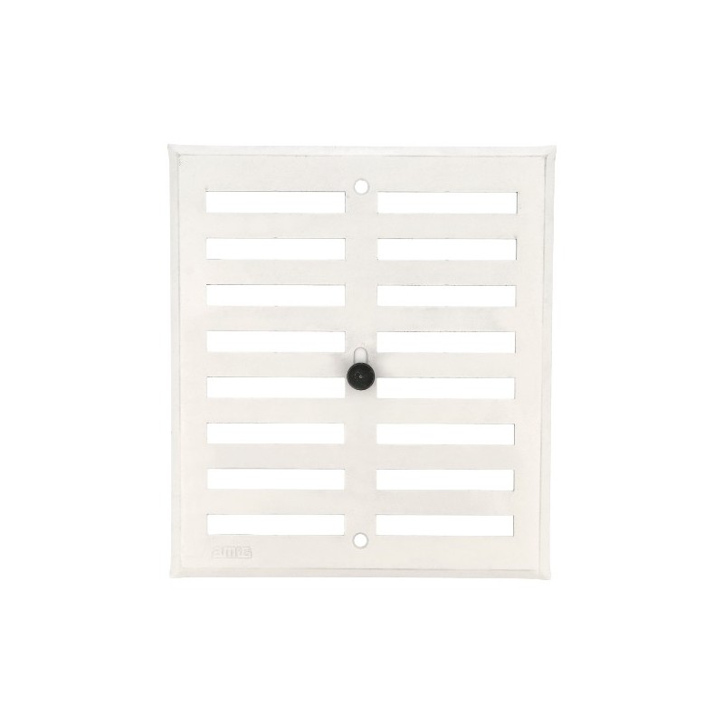 AMIG 23048  
 Rejilla ventilación 4  
 170 x 190 mm  
 Aluminio  
 Blanco