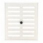 AMIG 23048  
 Rejilla ventilación 4  
 170 x 190 mm  
 Aluminio  
 Blanco