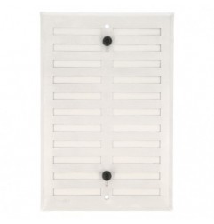 AMIG 23049  
 Rejilla ventilación 4  
 170 x 250 mm  
 Aluminio  
 Blanco