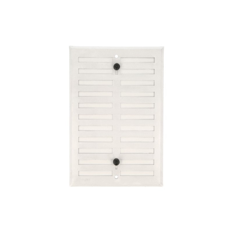 AMIG 23049  
 Rejilla ventilación 4  
 170 x 250 mm  
 Aluminio  
 Blanco