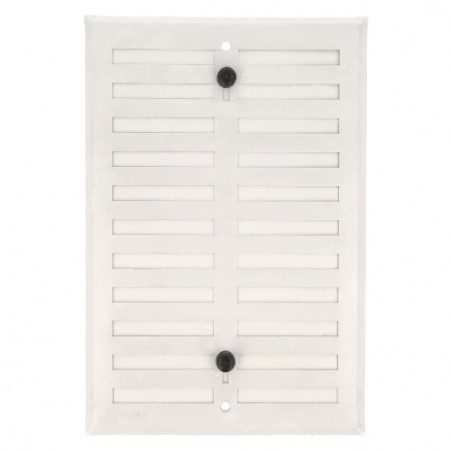 AMIG 23049  
 Rejilla ventilación 4  
 170 x 250 mm  
 Aluminio  
 Blanco