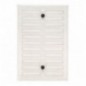 AMIG 23049  
 Rejilla ventilación 4  
 170 x 250 mm  
 Aluminio  
 Blanco