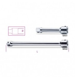 929/22 Alargadera con cuadrado macho y hembra de 1&quot,, cromada