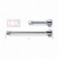 929/22 Alargadera con cuadrado macho y hembra de 1&quot,, cromada
