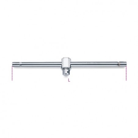 929/42 Mango corredizo en T de 1&quot,