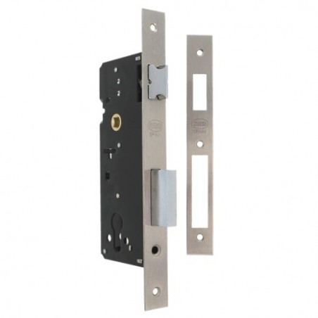 AMIG 23108  
 Cerradura 322  
 45/85 mm  
 Acero  
 Cromado mate