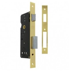 AMIG 23109  
 Cerradura 322  
 45/85 mm  
 Acero  
 Latonado barnizado