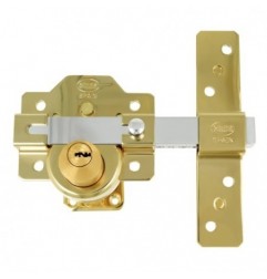 AMIG 23116  
 Cerrojo alta seguridad 4PLUS  
 90 x 154 mm  
 Acero  
 Oro