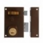AMIG 23130  
 Cerradura sobreponer 75  
 72 x 112 mm  
 Acero  
 Marrón - Derecha