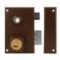 AMIG 23134  
 Cerradura sobreponer 75N  
 72 x 112 mm  
 Acero  
 Marrón - Derecha