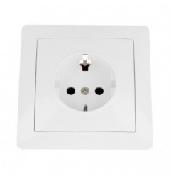 AMIG 23188  
 Base de empotrar 4540  
 85 x 85 mm  
 Policarbonato  
 Blanco