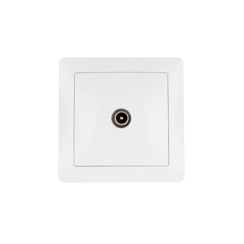 AMIG 23191  
 Base de empotrar TV 4550  
 85 x 85 mm  
 Policarbonato  
 Blanco