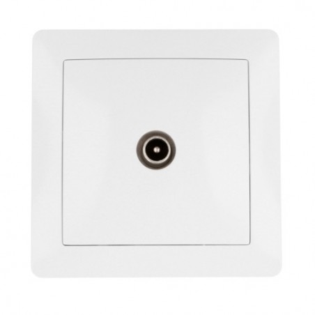 AMIG 23191  
 Base de empotrar TV 4550  
 85 x 85 mm  
 Policarbonato  
 Blanco