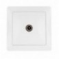 AMIG 23191  
 Base de empotrar TV 4550  
 85 x 85 mm  
 Policarbonato  
 Blanco