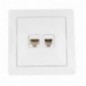 AMIG 23192  
 Base de empotrar teléfono y datos 4560  
 85 x 85 mm  
 Policarbonato  
 Blanco