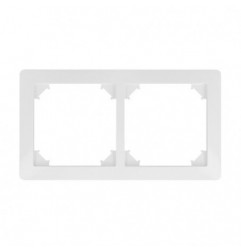 AMIG 23194  
 Marco doble 4570  
 85 x 150 mm  
 Policarbonato  
 Blanco