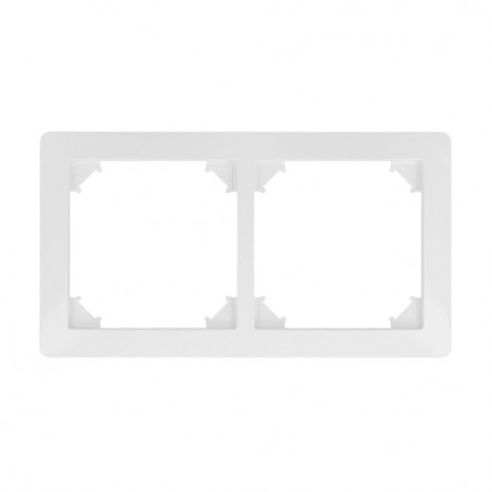 AMIG 23194  
 Marco doble 4570  
 85 x 150 mm  
 Policarbonato  
 Blanco