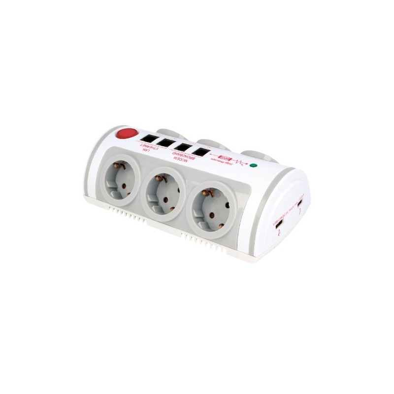 AMIG 23196  
 Base múltiple 5500  
 Polipropileno  
 Blanco/Gris