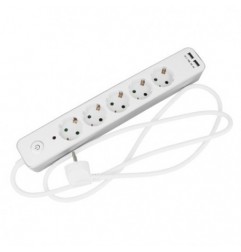 AMIG 23198  
 Base múltiple 5510  
 Polipropileno  
 Blanco/Plata