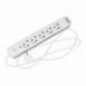 AMIG 23198  
 Base múltiple 5510  
 Polipropileno  
 Blanco/Plata