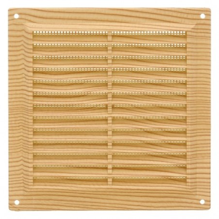 AMIG 23233  
 Rejilla ventilación con mosquitera 6  
 170 x 170 mm  
 ABS  
 Pino